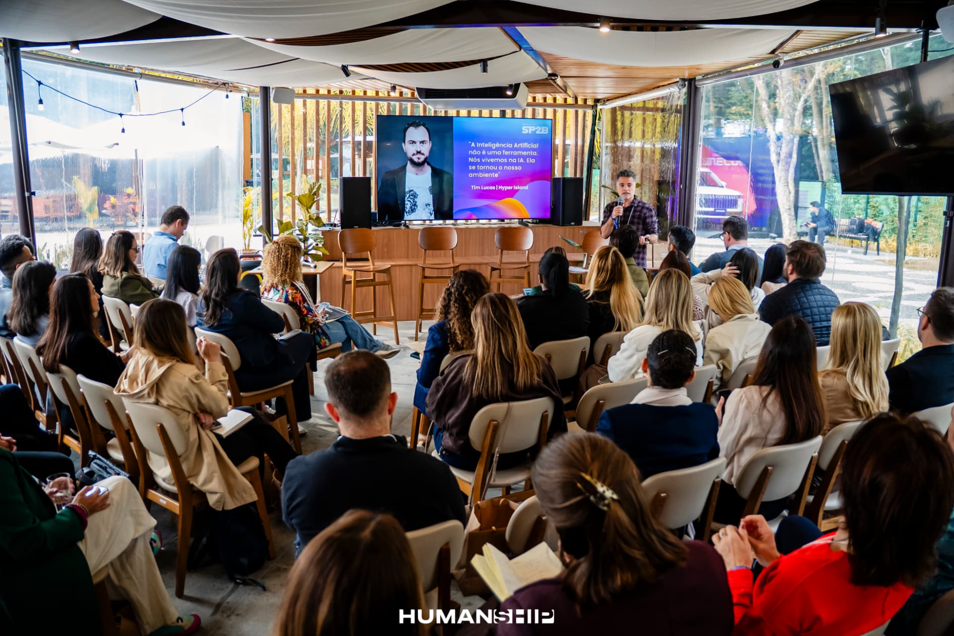 SulAmérica Lounge · palestra com plateia