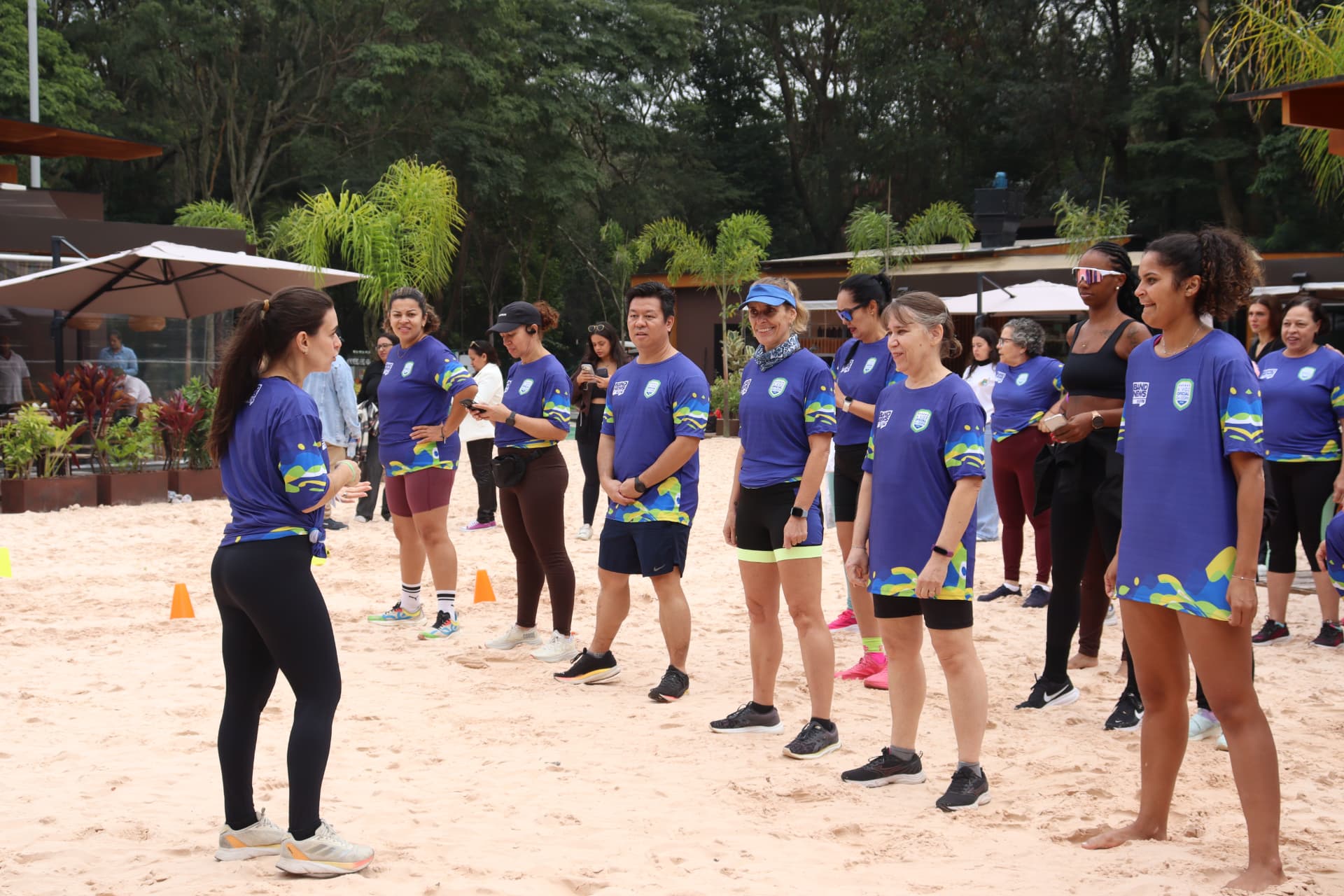 Aula esportiva na Arena Central da Orla TotalPass